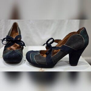 Naya Briar Multicolor Suede Mary Jane Pump Heels Women's Size 7